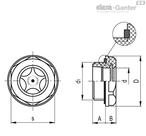 HGFT. Oil level sight glasses With contrast screen